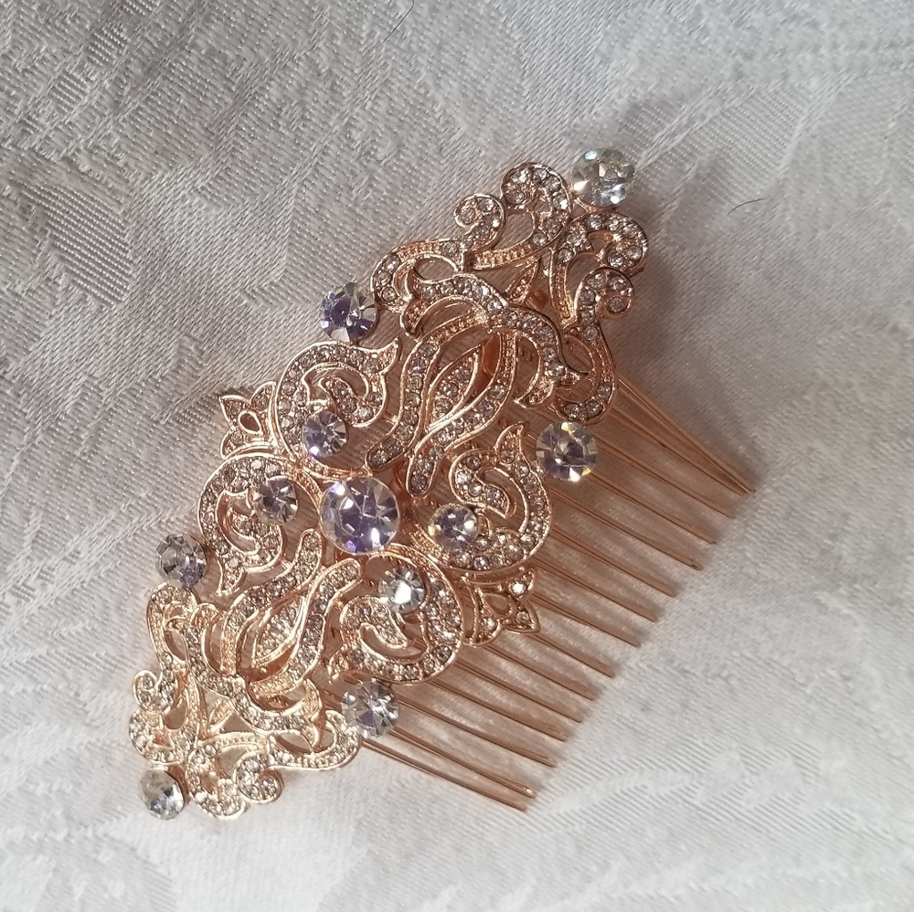 Hair Comb Rose Gold